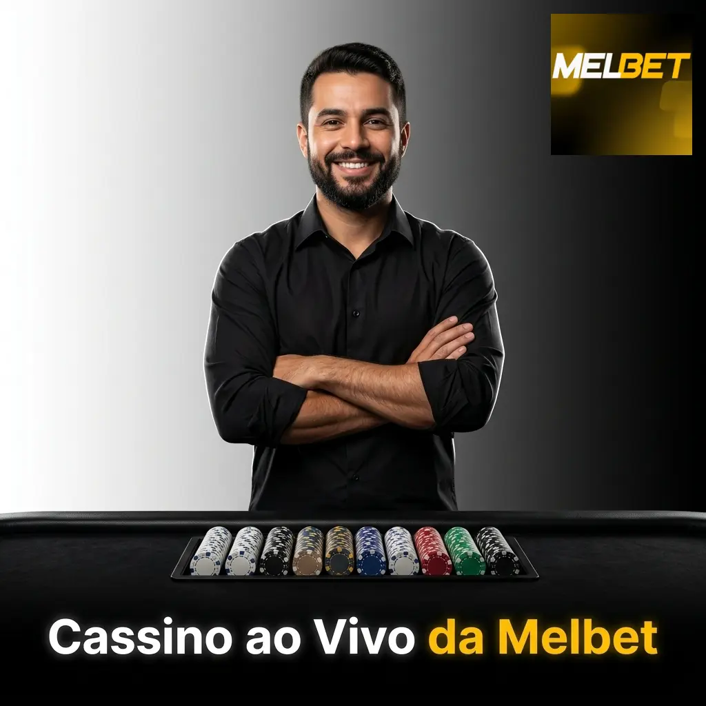 Cassino ao vivo da Melbet com crupiês reais transmitindo roleta, blackjack, bacará e game shows em HD