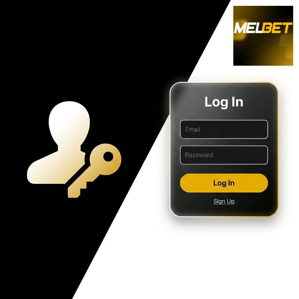 Tela de login da Melbet no Brasil com acesso via site e app para gerenciar saldo e apostas