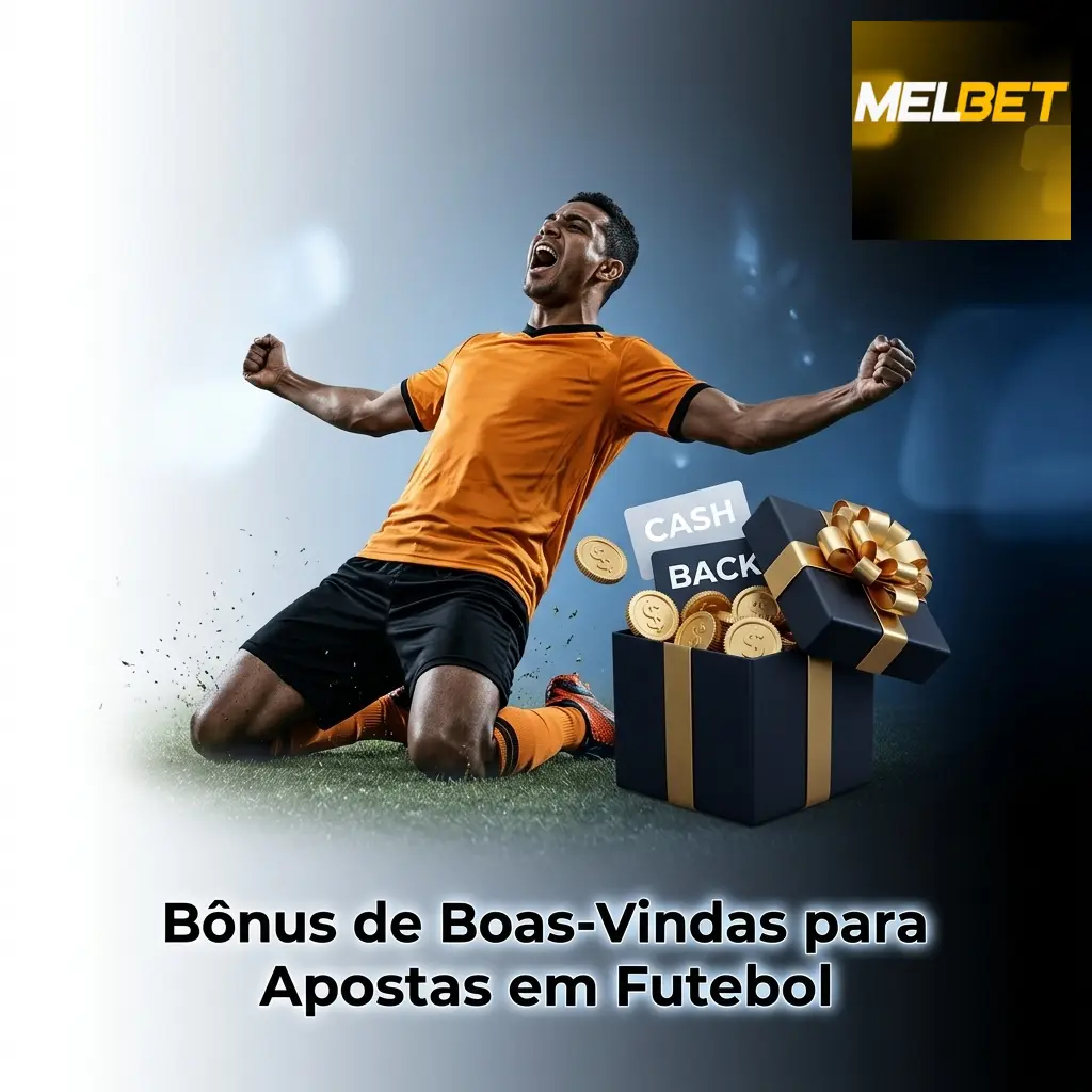 Bônus de boas-vindas Melbet 100% até R$1200 para apostas em futebol com rollover de 5x em acumuladoras