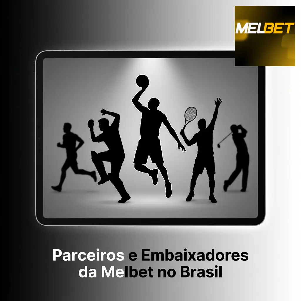 Parceiros e embaixadores da Melbet no Brasil, incluindo Arouca FC e influenciadores de apostas esportivas